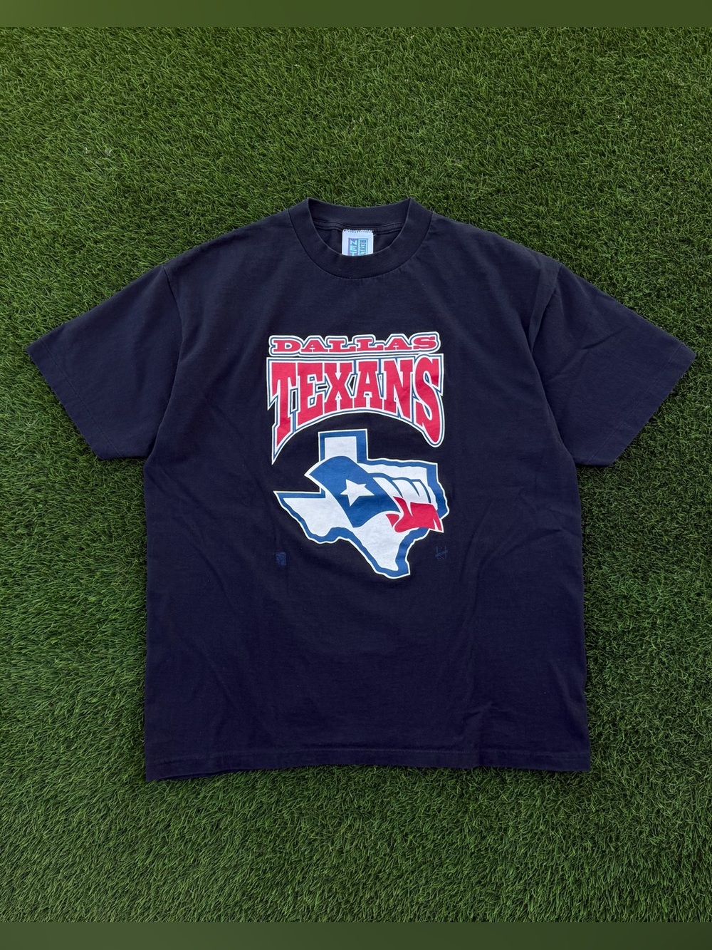 Vintage 90s Dallas Texans T-Shirt AFL Arena Football Graphic Tee Retro Size XL